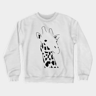 Giraffe Head Crewneck Sweatshirt